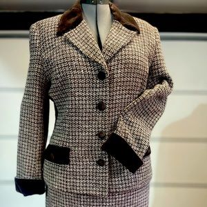 Hounds tooth wool like two piece suit